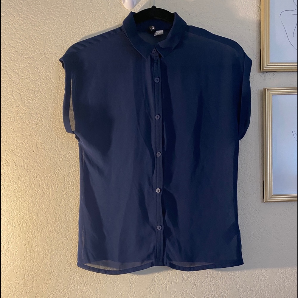 H&M, Blue buttoned top